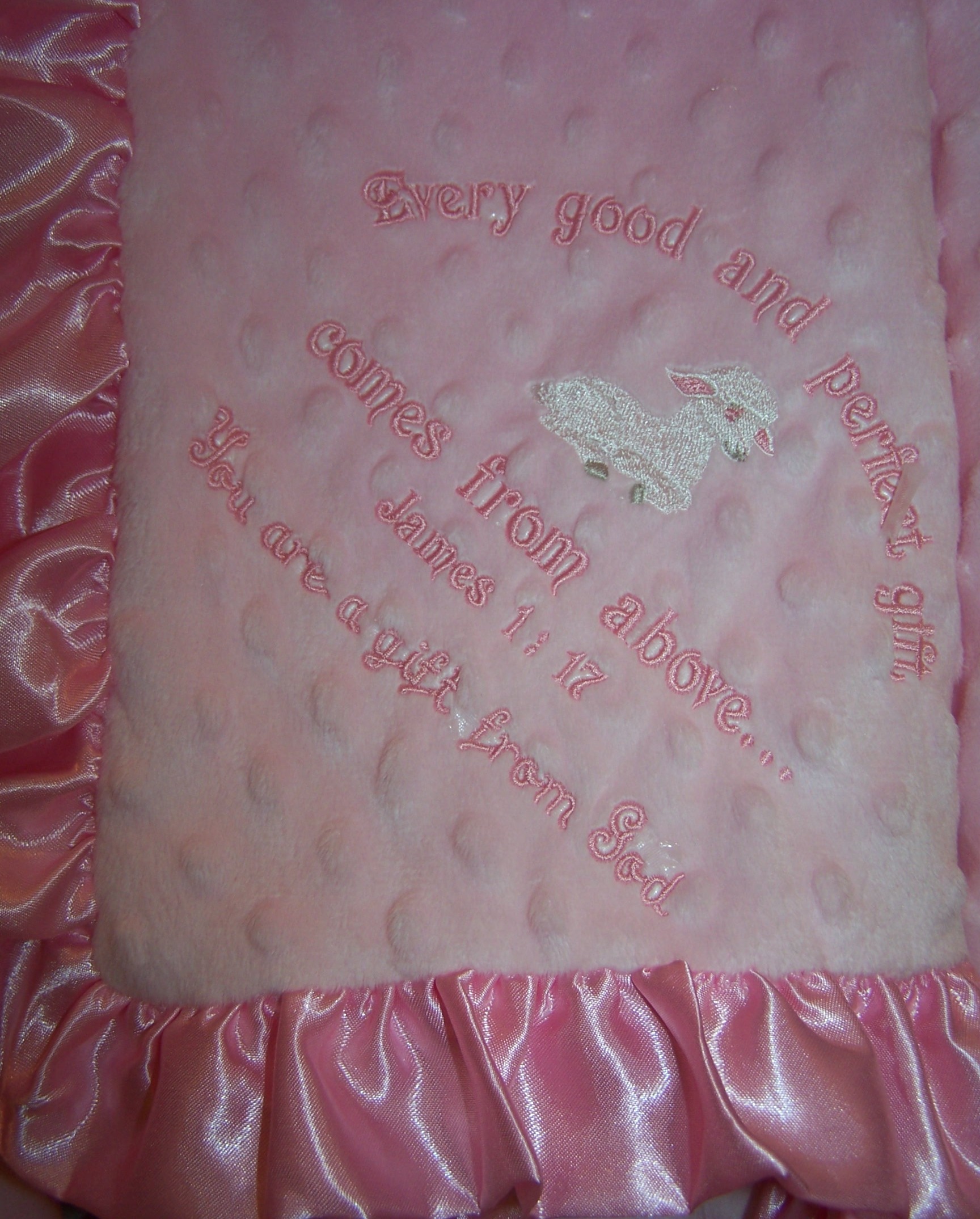 Gift From God! Pink Blanket Gift From God! Pink Blanket